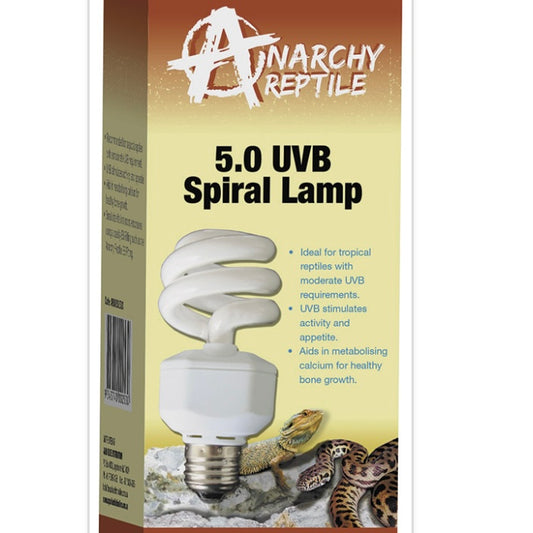 Anarchy Reptile 5.0 13w UVB Spiral Lamp